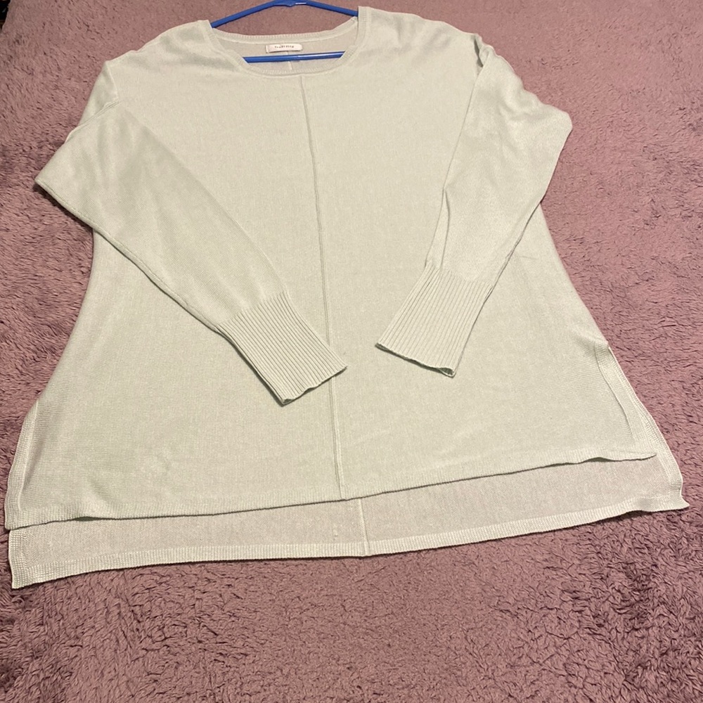 Mint green long sleeve sweater shirt